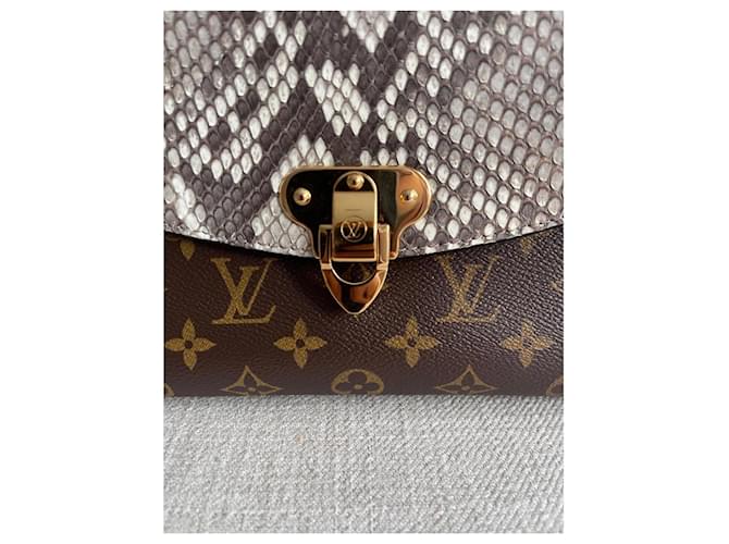Louis Vuitton Saint-Placide in Python Marrone - vista 7