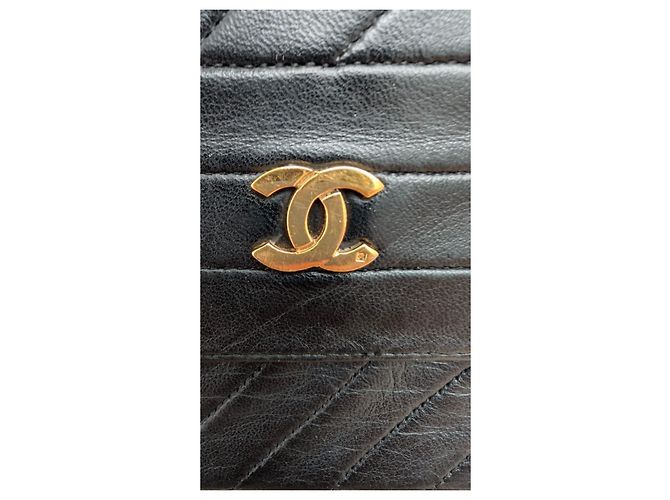 Timeless Chanel Classico Diagonale Medio Senza Tempo Nero - vista 7