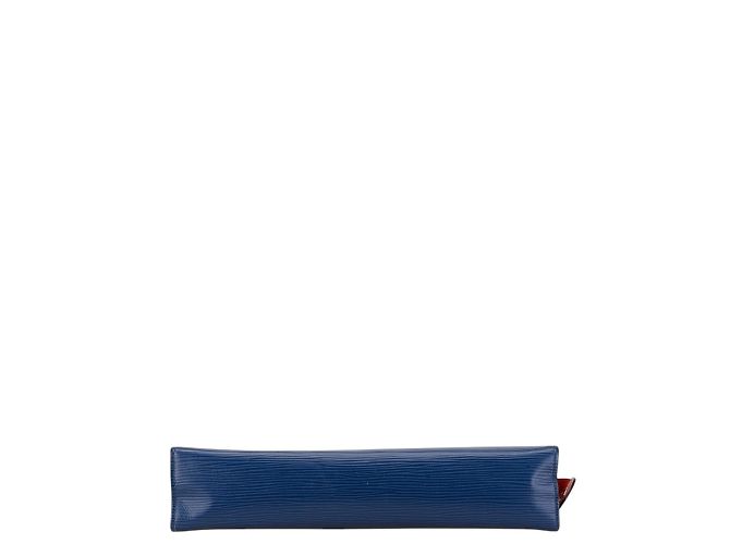 Pochette Voyage MM en cuir Epi Damier Graphite de Louis Vuitton Noir Bleu Marine - vue 3