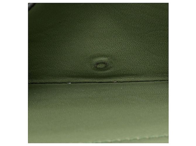 Cartera Trifold Anagram Loewe en cuero de ternera verde - vista 8