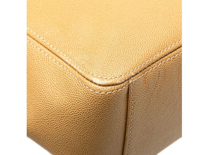 Borsa Tote Chanel Coco Mark Chain Beige - vista 6