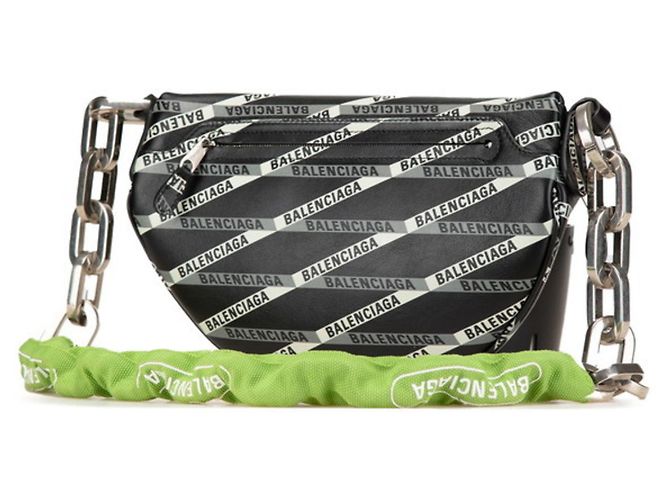 Marsupio souvenir Balenciaga Nero Verde - vista 2