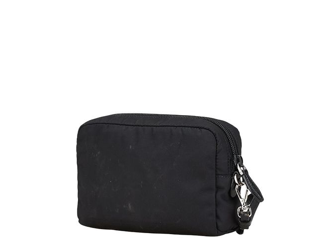 Bolso Triángulo Logo Re-Nylon de Prada Vera Negro - vista 2