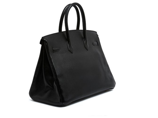 Borsa Birkin 35 Hermès 1999 in Pelle Epsom Tinta Nera Nero - vista 4