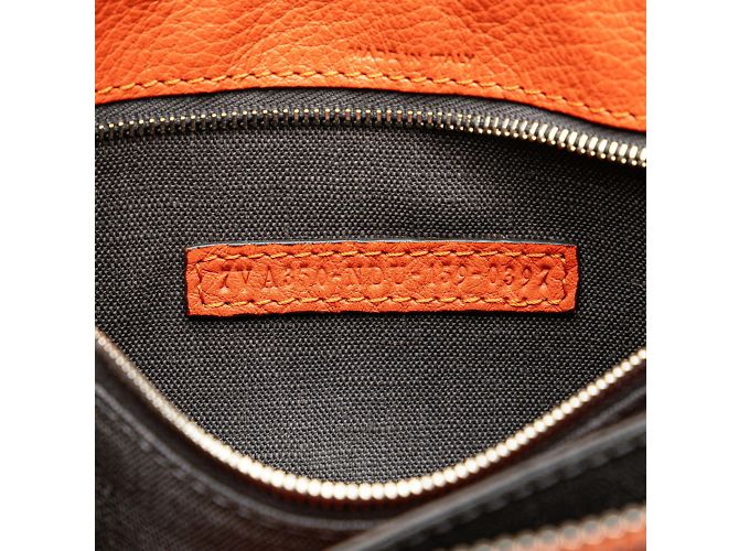 Borsa Clutch Fendi Selleria Arancione - vista 8