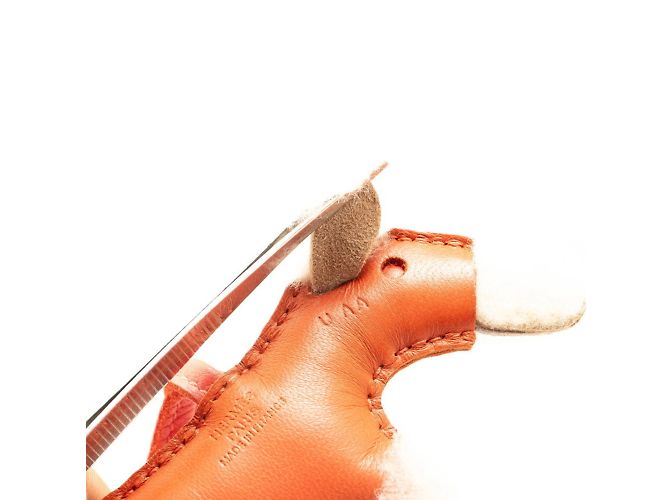 Hermès Borsa Charm Buddy di Hermes Rosso Crudo - vista 3