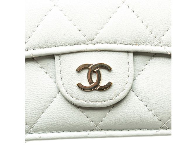 Carteira clássica matelassé Chanel pequena Marrom - vista 5