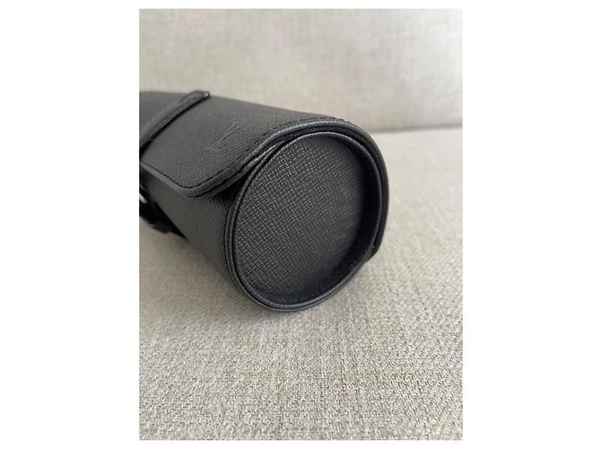 Louis Vuitton – Astuccio da viaggio per 3 orologi in pelle nera Nero - vista 3