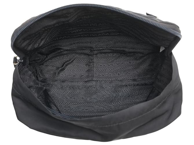 Bolsito con placa de logo triangular Prada Negro - vista 6