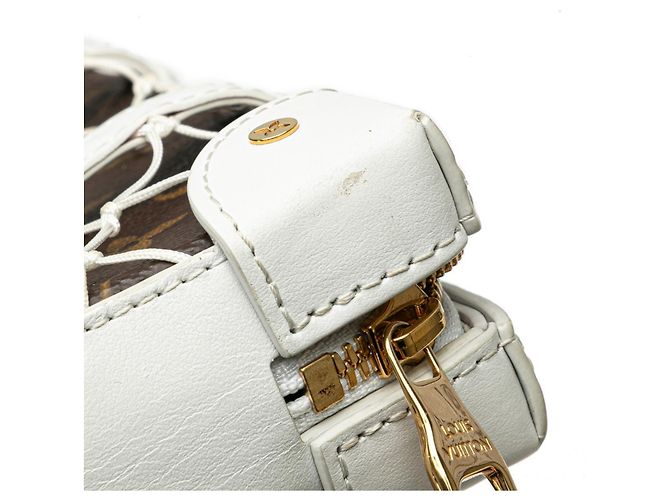 Borsa a tracolla Monogram Soft Trunk Phone Box Louis Vuitton x NBA Marrone Bianco - vista 4