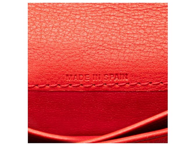 Portafoglio in pelle blu navy e rosso Christian Dior - vista 7