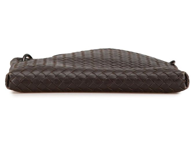 Borsa a tracolla Intrecciato di Bottega Veneta Marrone - vista 3