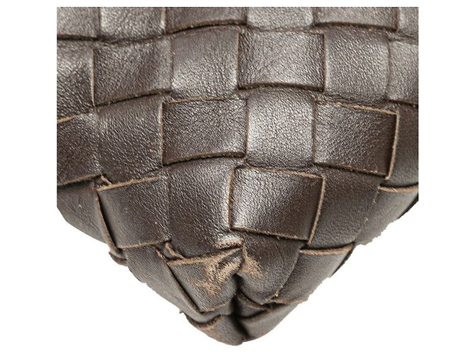 Borsa a tracolla Intrecciato di Bottega Veneta Marrone - vista 4