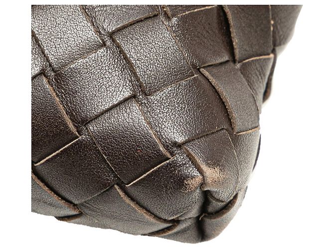 Borsa a tracolla Intrecciato di Bottega Veneta Marrone - vista 5