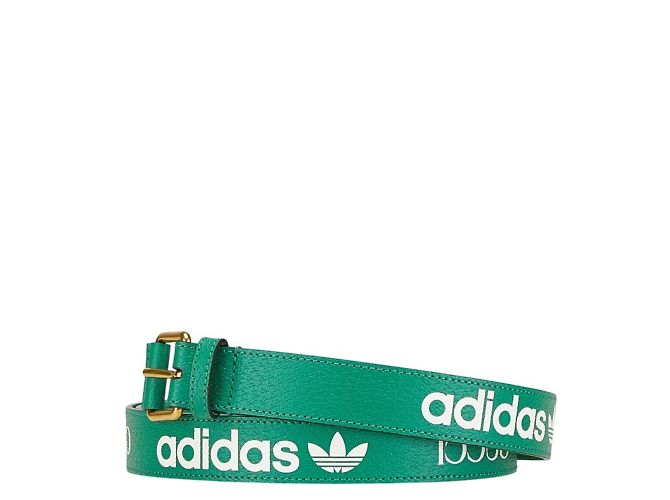 Grüner Leder Gürtel Gucci x Adidas - Ansicht 2