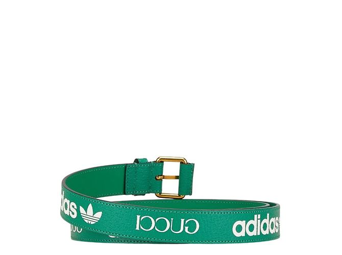 Grüner Leder Gürtel Gucci x Adidas - Ansicht 3