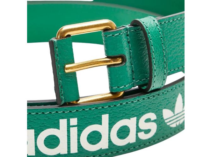 Grüner Leder Gürtel Gucci x Adidas - Ansicht 4