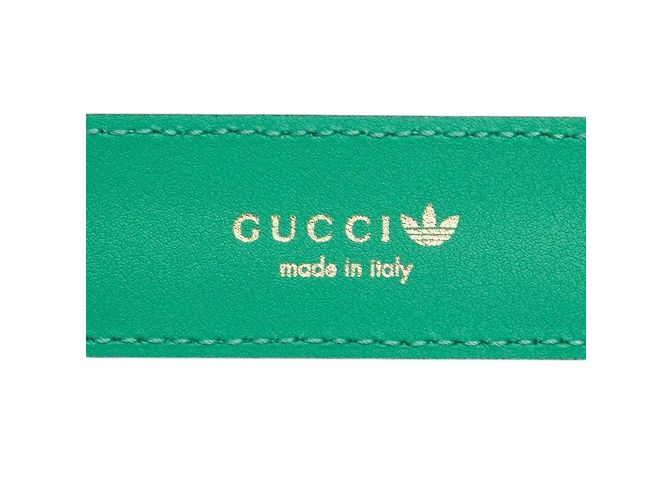 Grüner Leder Gürtel Gucci x Adidas - Ansicht 5