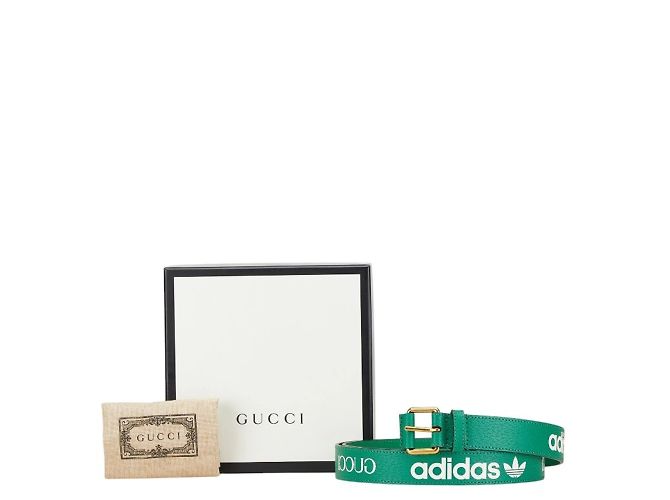 Grüner Leder Gürtel Gucci x Adidas - Ansicht 7