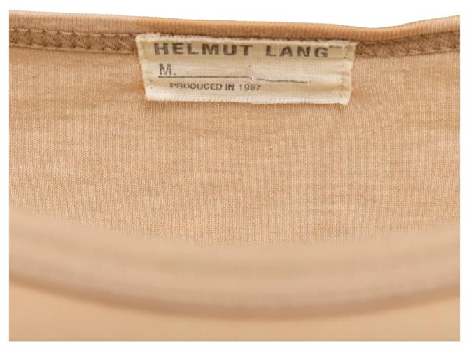 Camiseta con corte en el codo Helmut Lang Beige - vista 12