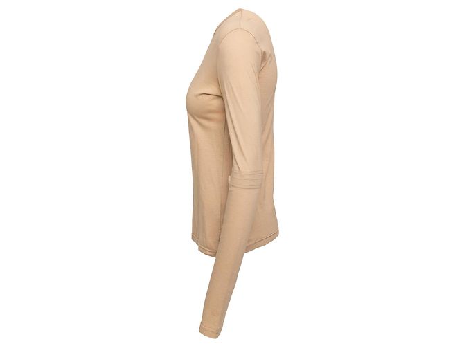 Camiseta con corte en el codo Helmut Lang Beige - vista 4