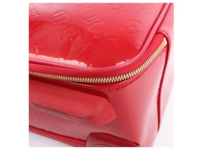 Valigia da Viaggio Louis Vuitton Vernis Pegase 45 in Rosso M91278 - vista 12