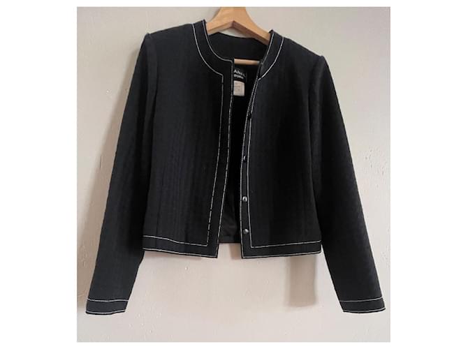 Chanel Jacken Schwarz Marineblau - Ansicht 10