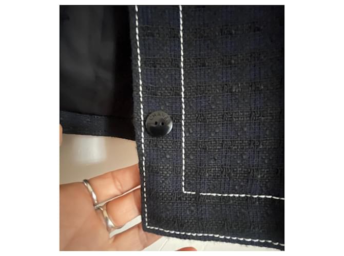 Chanel Jacken Schwarz Marineblau - Ansicht 6