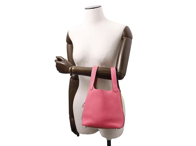 Hermès Bolsa Hermes Picotin Lock PM Rosa - vista 4