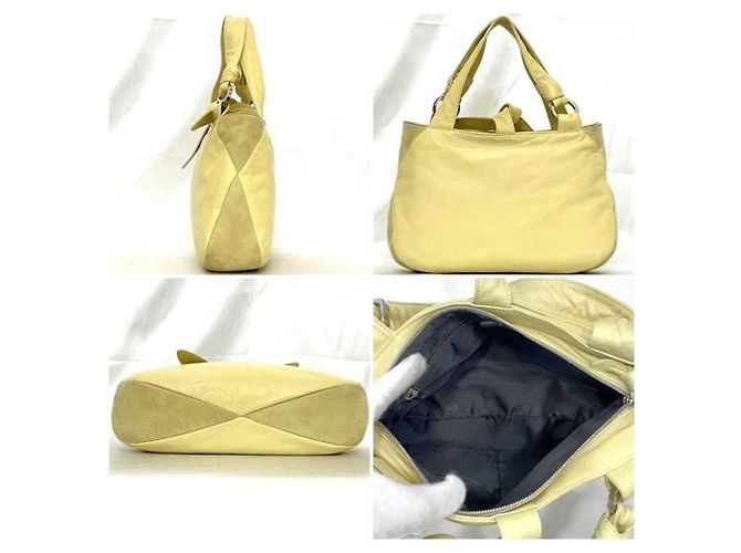 Loewe Gelbe Wildleder-Handtasche - Ansicht 3