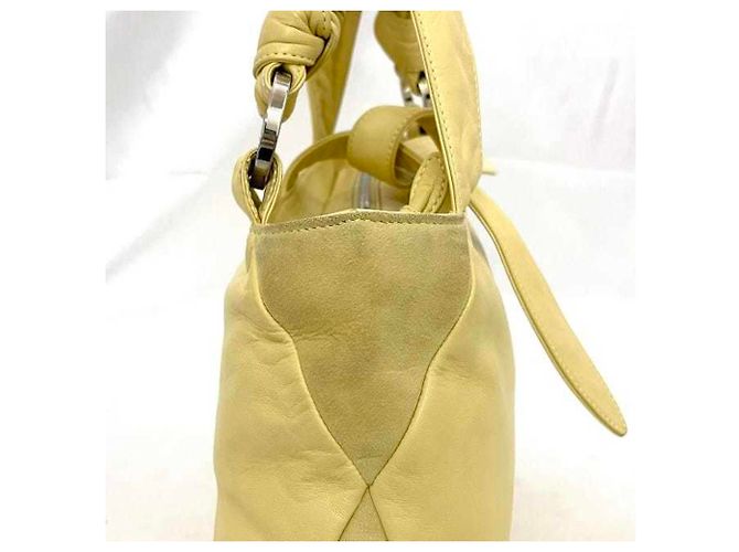 Loewe Gelbe Wildleder-Handtasche - Ansicht 6