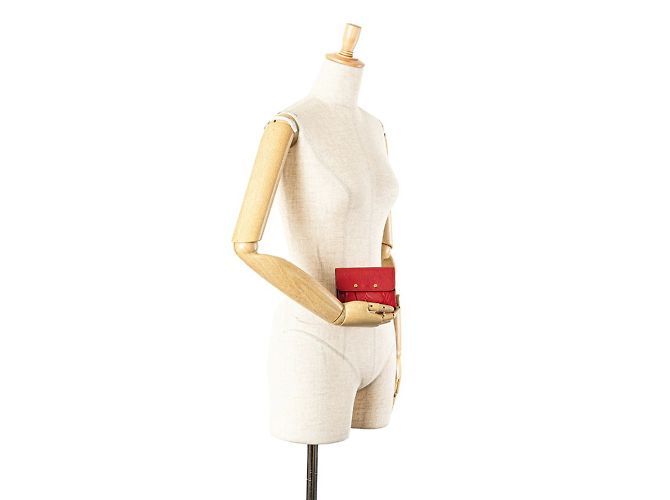 Billetera plegable Monogram Empreinte Louis Vuitton Roja Fucsia - vista 11