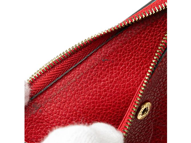 Billetera plegable Monogram Empreinte Louis Vuitton Roja Fucsia - vista 4