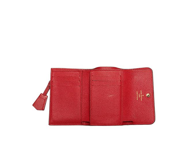 Billetera plegable Monogram Empreinte Louis Vuitton Roja Fucsia - vista 5