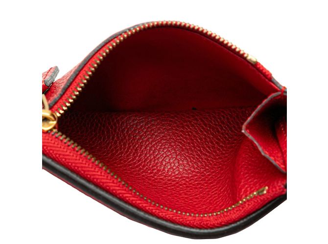 Billetera plegable Monogram Empreinte Louis Vuitton Roja Fucsia - vista 8