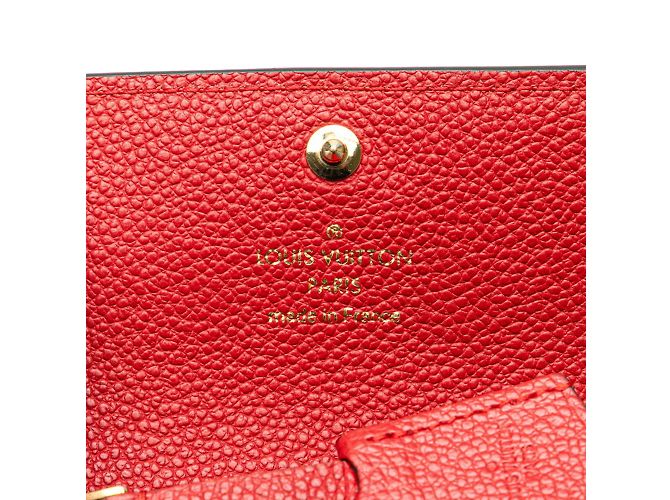 Billetera plegable Monogram Empreinte Louis Vuitton Roja Fucsia - vista 9