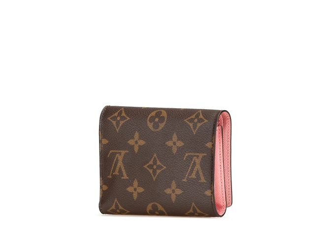 Portafoglio Tri-fold Victorine Vivienne Monogramma Louis Vuitton Marrone Rosa - vista 2