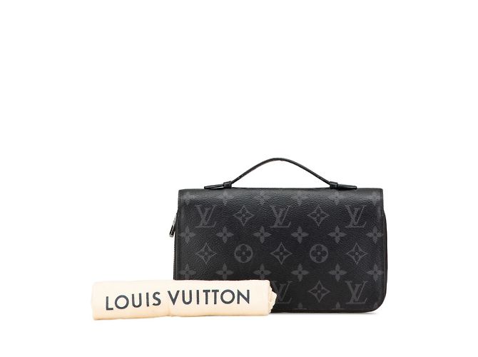 Louis Vuitton Monogram Eclipse Zippy XL Long Wallet Black - view 12