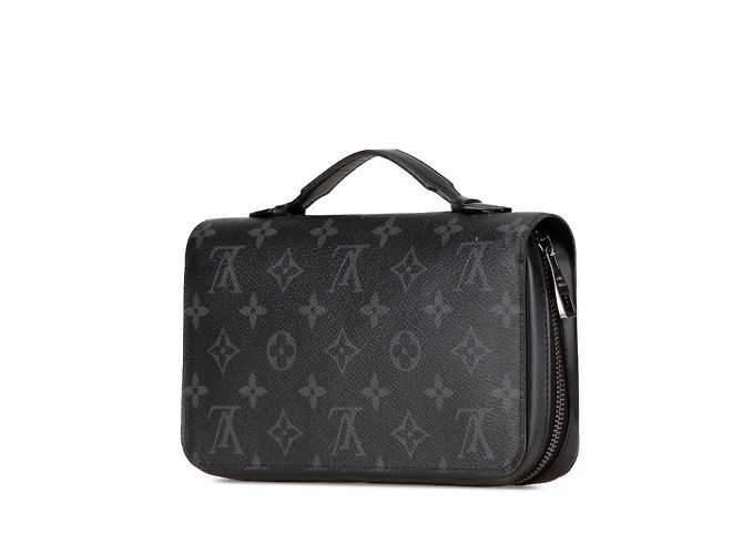 Louis Vuitton Monogram Eclipse Zippy XL Long Wallet Black - view 2