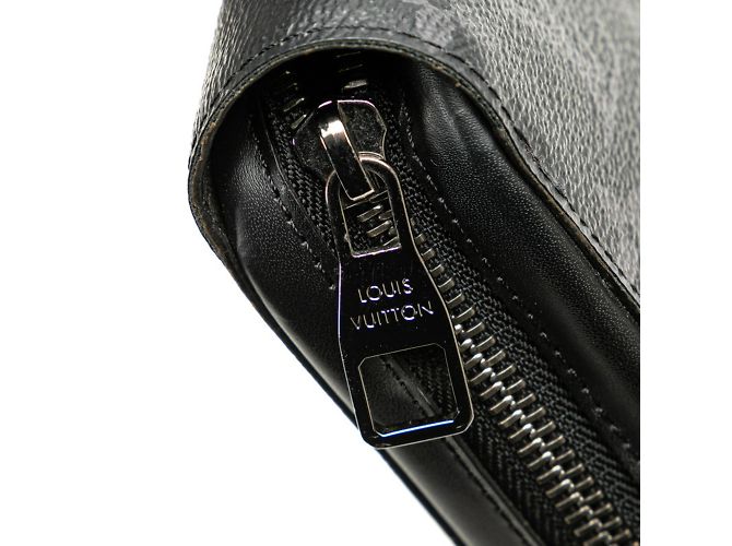 Louis Vuitton Monogram Eclipse Zippy XL Long Wallet Black - view 7