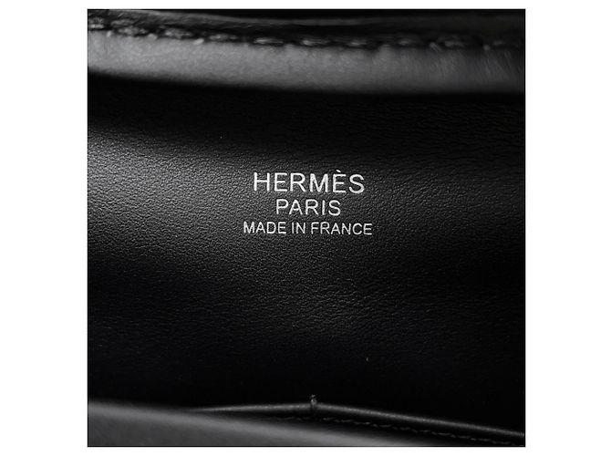 Hermès Borsa Hermes Plume 32 in pelle Swift nera Nero - vista 11