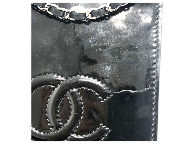 Borsa a spalla Chanel Coco Mark Pouch con catena Nero - vista 10