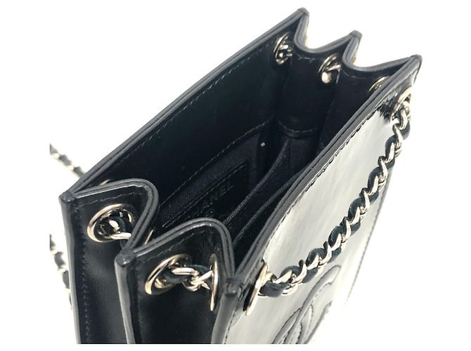 Borsa a spalla Chanel Coco Mark Pouch con catena Nero - vista 7