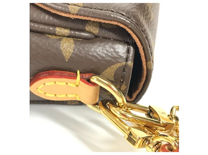 Borsa Clutch Ivy Monogram Wallet on Chain Louis Vuitton Marrone - vista 13