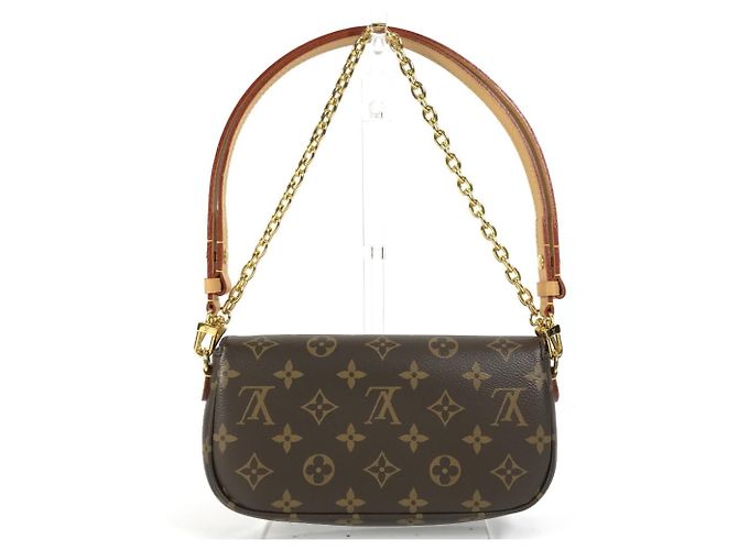 Borsa Clutch Ivy Monogram Wallet on Chain Louis Vuitton Marrone - vista 2