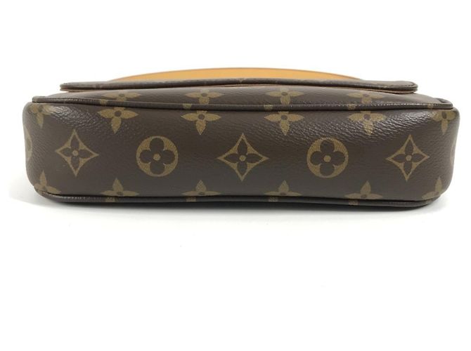 Borsa Clutch Ivy Monogram Wallet on Chain Louis Vuitton Marrone - vista 5