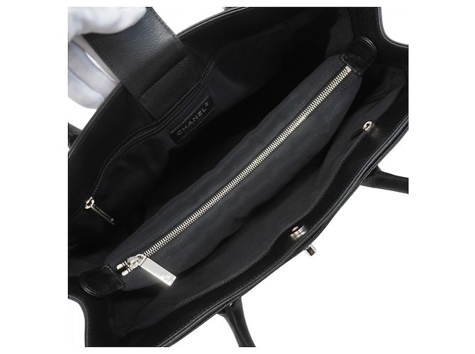 Chanel Executive Leder Tote Bag Schwarz - Ansicht 14