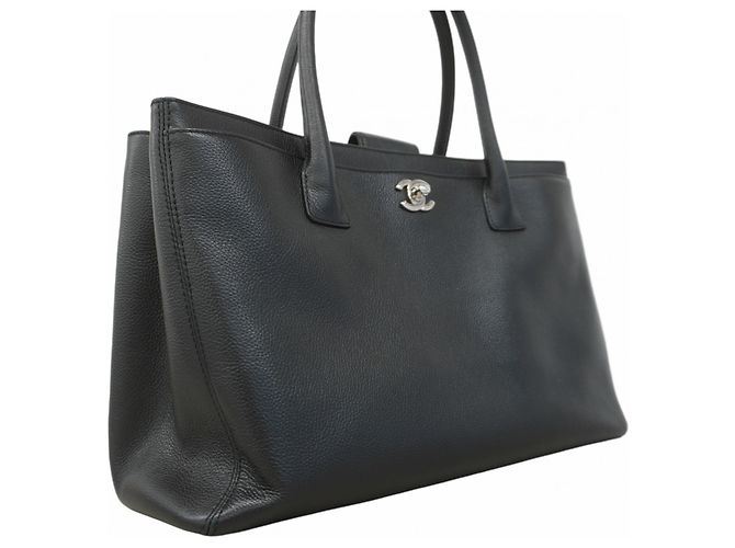 Chanel Executive Leder Tote Bag Schwarz - Ansicht 2