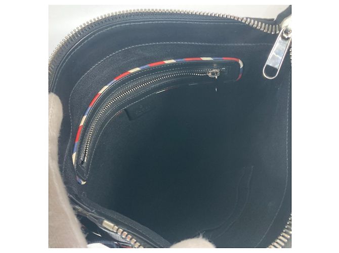 Borsa a tracolla Gucci GG Tiger Patch Courier Nero Multicolore - vista 13