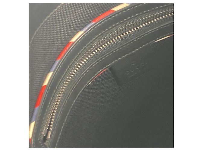 Borsa a tracolla Gucci GG Tiger Patch Courier Nero Multicolore - vista 16